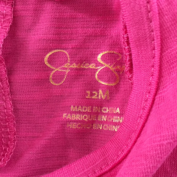 Jessica Simpson Baby Short Set Size 12 Mos Yellow White Pink - Picture 11 of 14